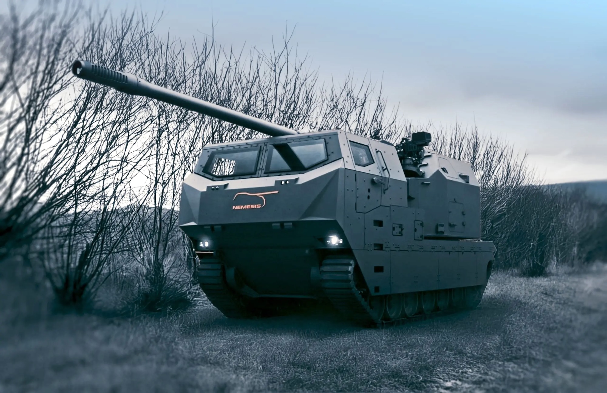 Feierte Premiere in Madrid: Die Panzerhaubitze NEMESIS von GDELS und KNDS.