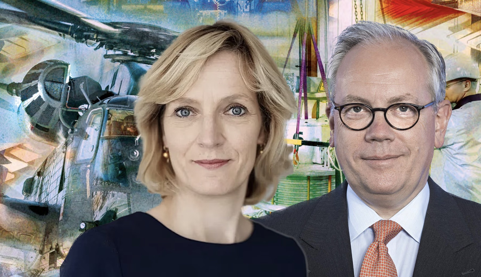 Kommentieren das Strategiepapier: Marie-Christine von Hahn, Hauptgeschäftsführerin des BDLI, und Dr. Hans Christoph Atzpodien, Hauptgeschäftsführer des BDSV.
