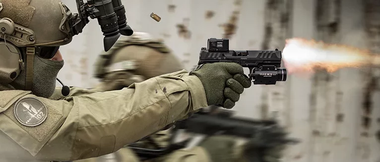 Diese Walther PDP hat es bereits: Die zukünftigen P14 und P14K der Spezialkräfte der Bundeswehr suchen ihre Beleuchtungsmodule noch.