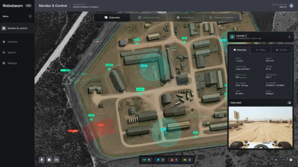 Nutzeransicht des Roboteam HUB.
