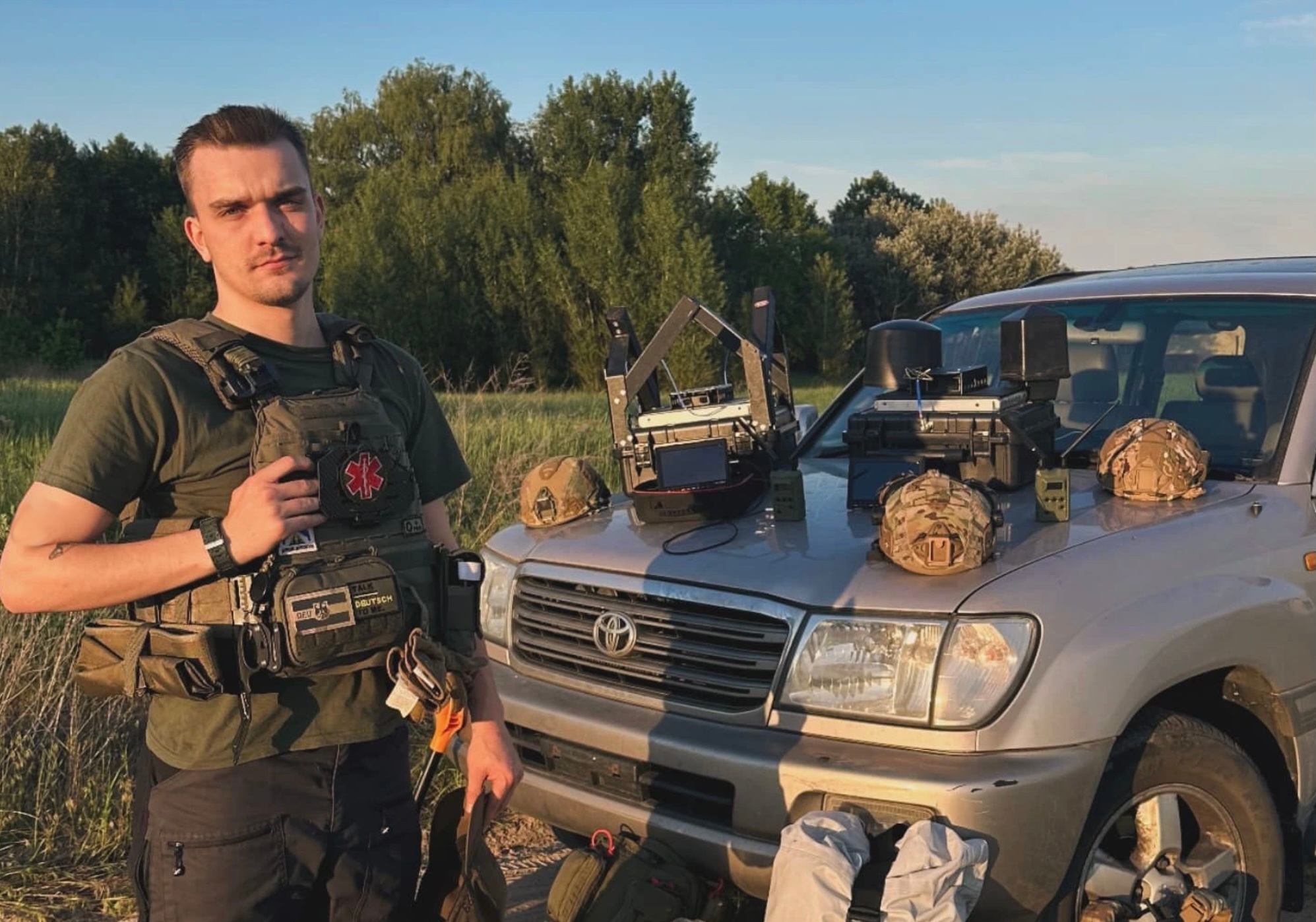 Rettung: Der 22-jährige Ruben Mawick aus Deutschland, arbeitet als freiwilliger Sanitäter in der Ukraine.