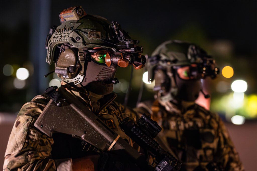 Das neue ballistische Kopfschutzsystem M100.
