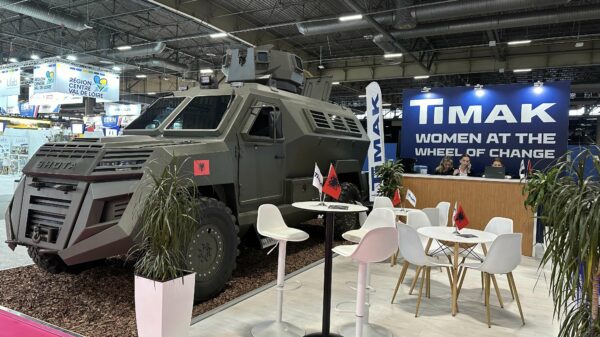Der SHOTA MRAP auf dem Stand von TIMAK bei der Eurosatory.
