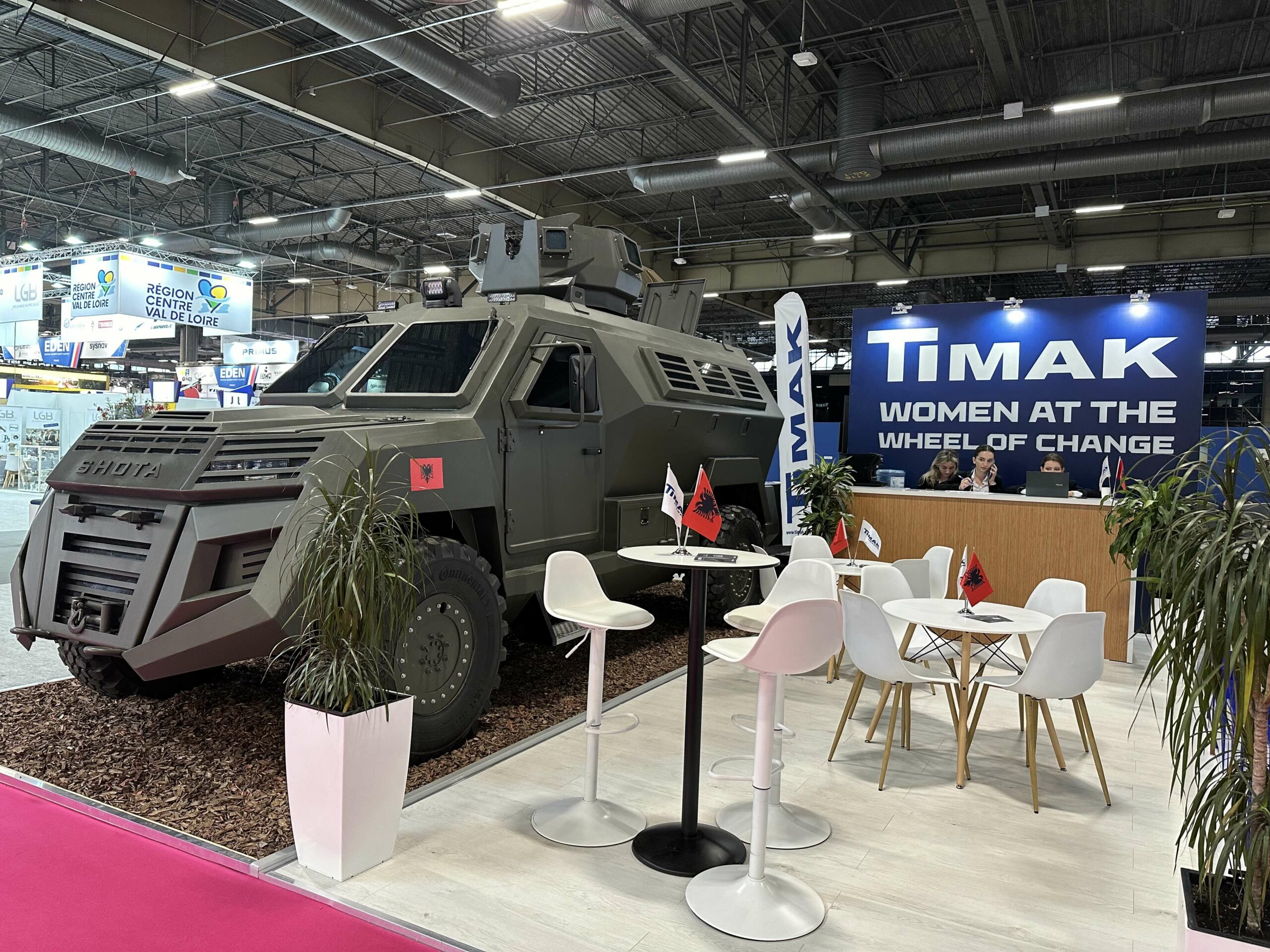 Der SHOTA MRAP auf dem Stand von TIMAK bei der Eurosatory.