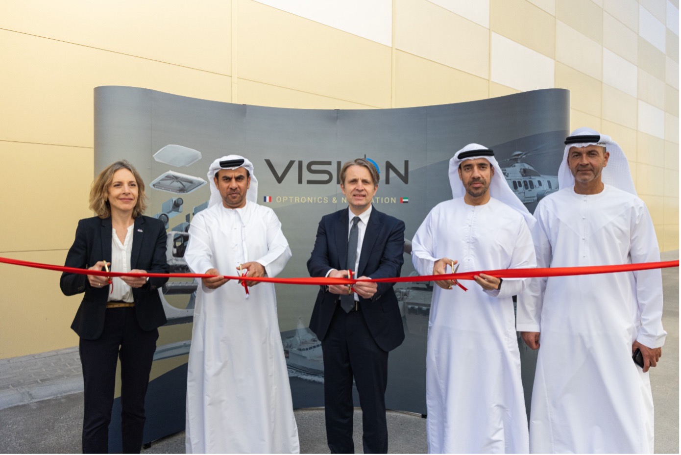 Eröffnungszeremonie für das Joint Venture von Safran und IGG in Abu Dhabi.