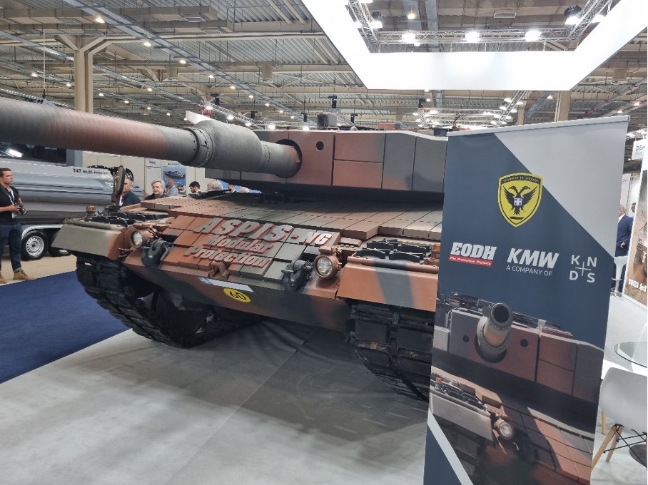 Schutzmodule von EODH für den Kampfpanzer LEOPARD 2. (Foto- EODH)