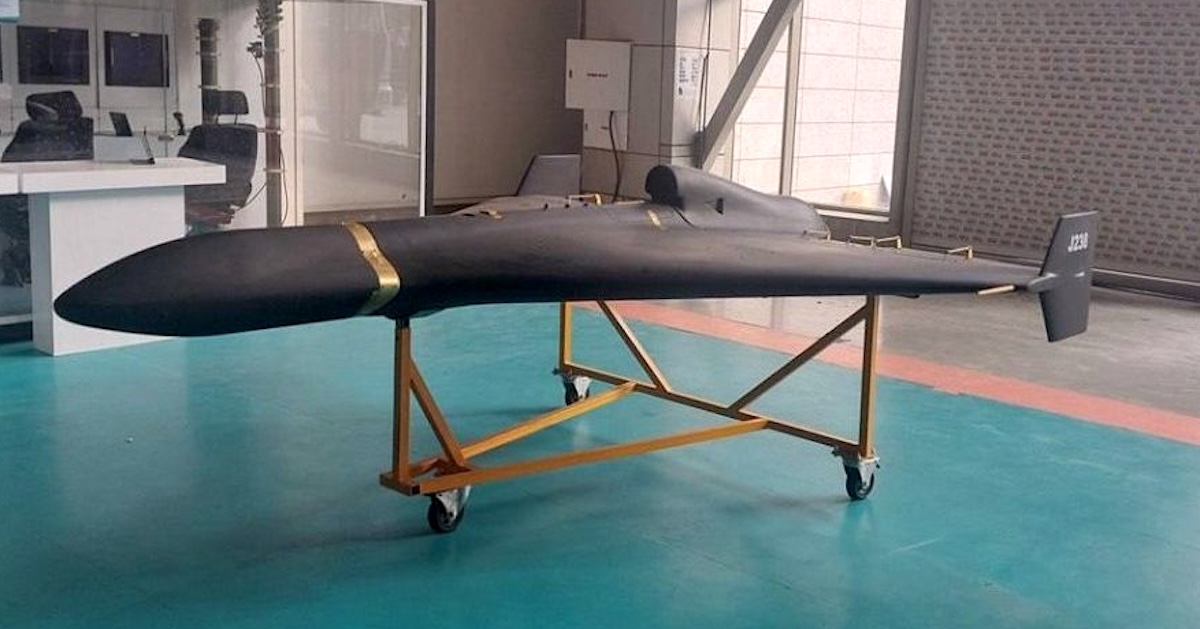 Drohnenwende Hochgeschwindigkeitsdrohne: Die Shahed 238 aus dem Iran gilt als Blaupause für die russische Geran 3.