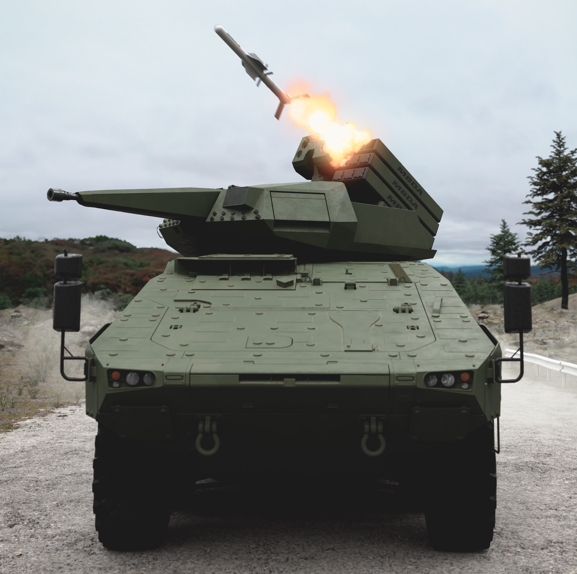 Ein Skyranger könnte neun, eventuell sogar zwölf, Small Anti-Drone Missiles tragen.