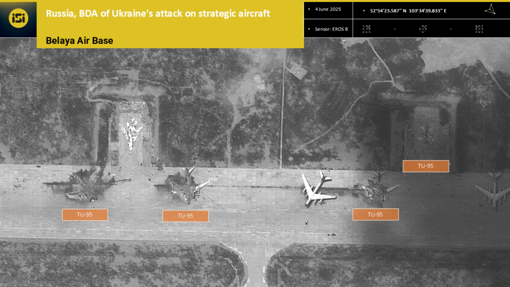 Israelische Satellitenbilder zeigen Treffer auf russischem Luftwaffenstützpunkt.
