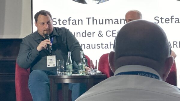 Donaustahl-Chef Stefan Thumann sprach auf der Mission 2044 in Berlin.