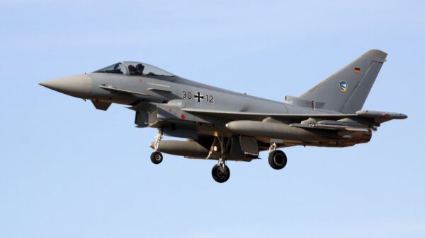 Wird bei Hannover Shield üben: Der Eurofighter.