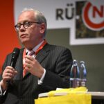 Fordert mehr Mittel: Dr. Hans Christoph Atzpodien spricht als Hauptgeschäftsführer des Bundesverbandes der Deutschen Sicherheits- und Verteidigungsindustrie e.V. (BDSV) spricht auf der Rü.Net.