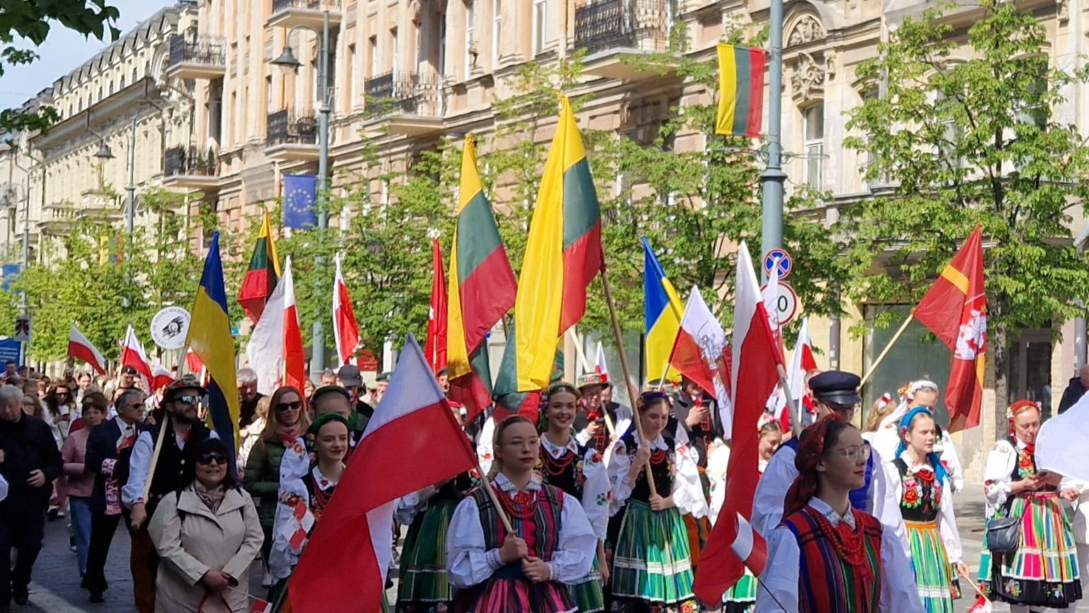 Feierlichkeiten mit Stolz über die gemeinsame litauisch-polnische Geschichte.