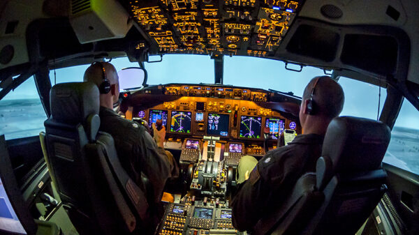 P-8 Flug-Simulationstraining in Cecil Field (Jacksonville, Florida).