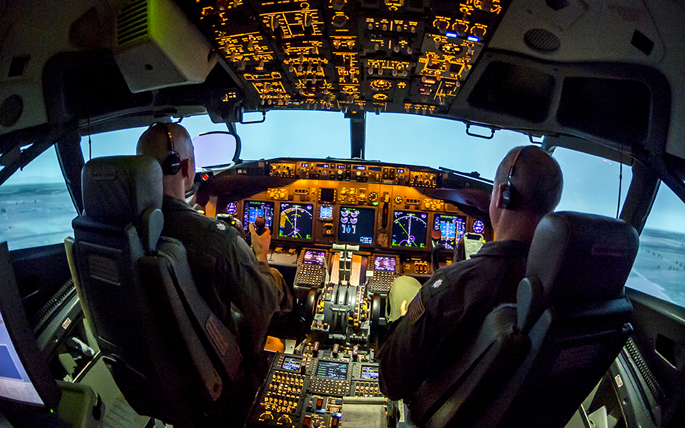 P-8 Flug-Simulationstraining in Cecil Field (Jacksonville, Florida).