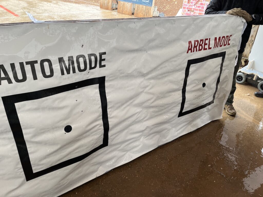 Die Streukreise von Automatik.Modus und Arbel-Modus im Vergleich