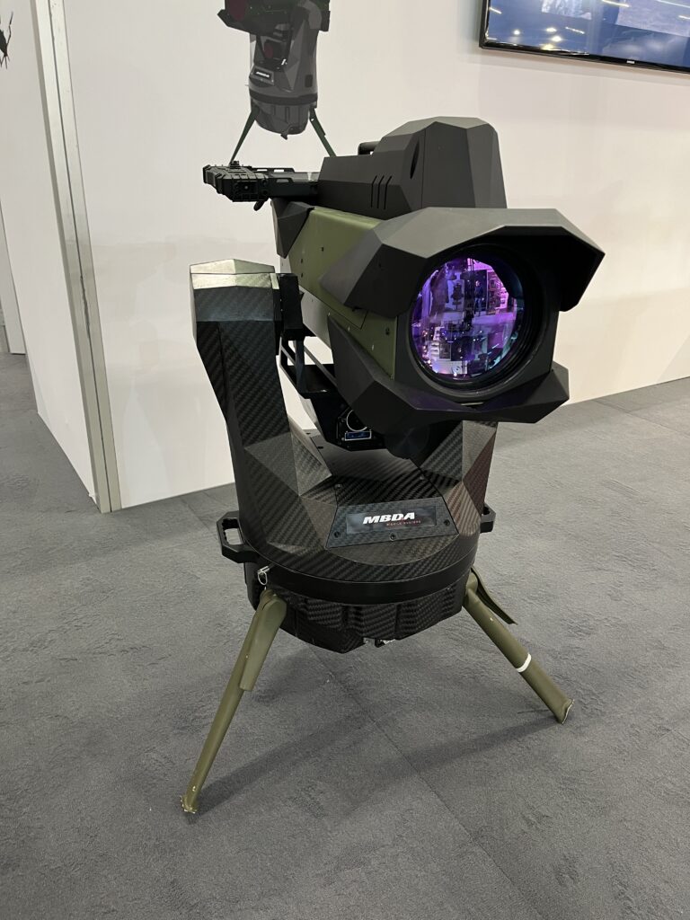 Auf der Enforce Tac 2024 zeigt MBDA den „Infanterielaser“.
