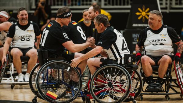 Das Eröffnungsspiel der Invictus Games 2025 fand zwischen Kanada und Deutschland im Rollstuhl-Basketball statt.
