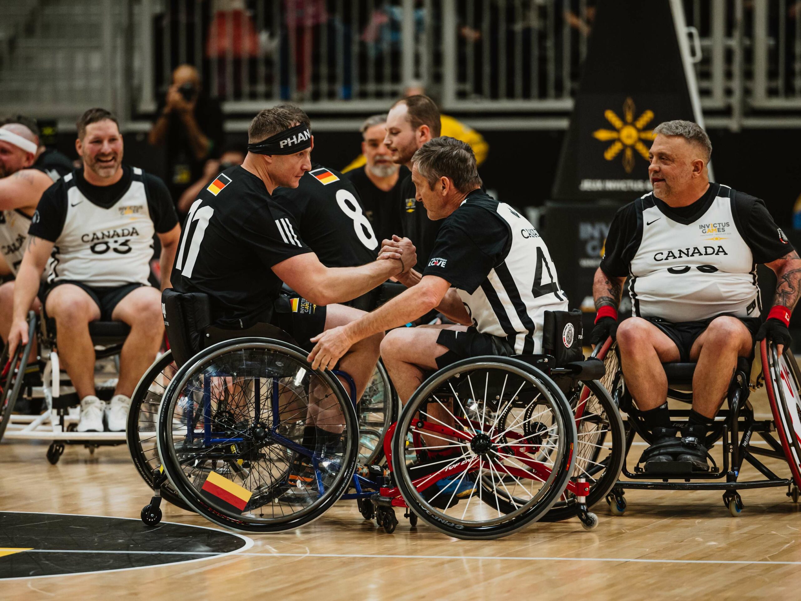 Das Eröffnungsspiel der Invictus Games 2025 fand zwischen Kanada und Deutschland im Rollstuhl-Basketball statt.