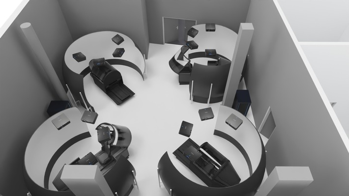In den nachgestellten Cockpits absolvieren die Bewerbenden verschiedenartige Flugaufträge für die Testverfahren für künftige Pilotinnen und Piloten.