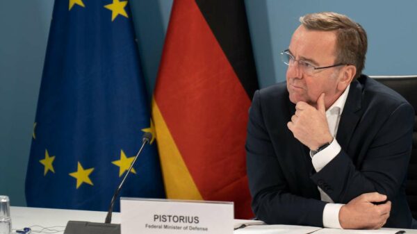 Boris Pistorius beim Ramstein Treffen.