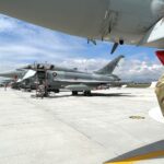 Kampfjet-Diplomatie: Eurofighter für die Türkei: Eurofighter Typhoon der Royal Airforce flogen mit ihren katarischen Geschwistern im Formationsflug über Anatolien. Bei der Übung vor zwei Jahren flog die Türkei selbst nur F-16 – das soll sich ändern.