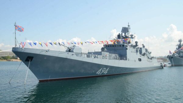 Legte bereirs in Port Sudan an – die russische Fregatte Admiral Grigorowitsch.