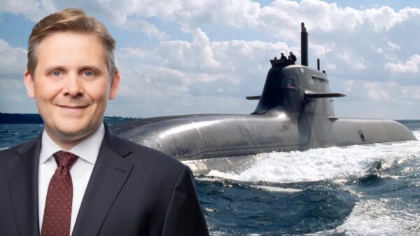 U31 auf Probefahrt mit CFO Paul Glaser von thyssenkrupp Marine Systems.